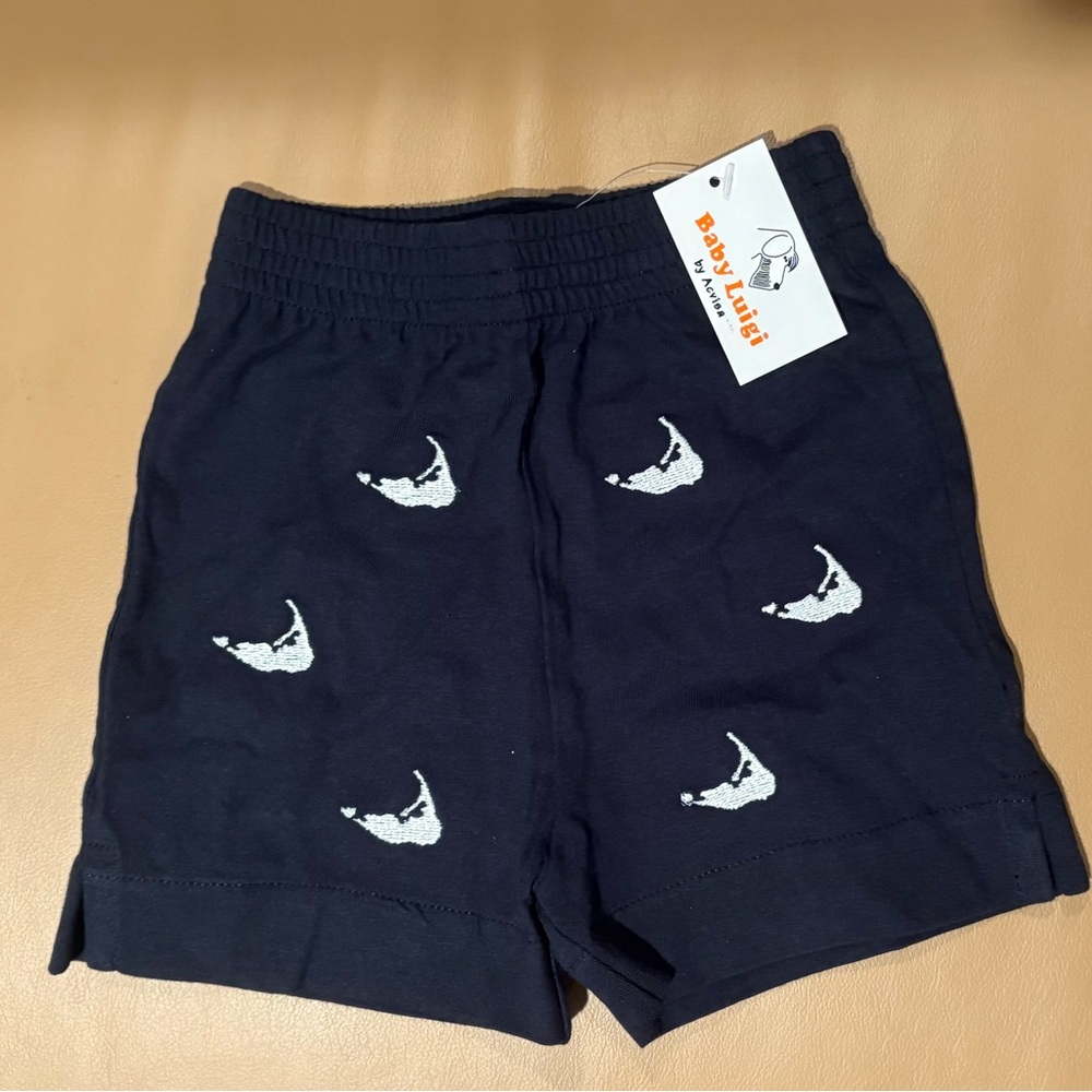 Navy Shorts with Nantucket island